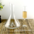 Crystal ripple wine glass decanter